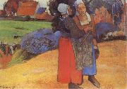 Paul Gauguin Breton Peasants oil painting on canvas